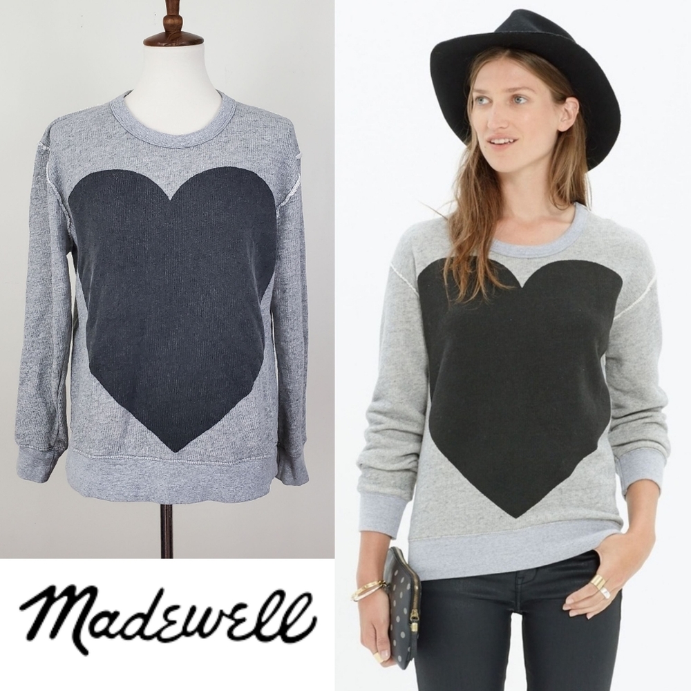 Madewell Hannah Heart Terry Sweatshirt